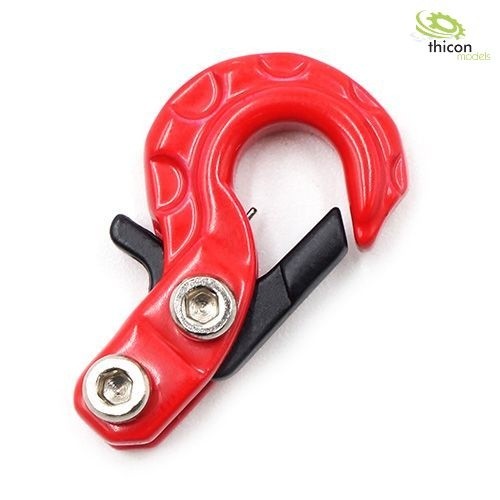 Thicon 20099 1:14 metal hook with safety lock red
