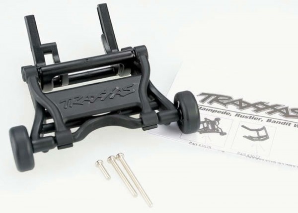 Traxxas 3678 Wheelie bar, assembled (black) (fits Slash, Bandit, Rustler®, Stampede® series)