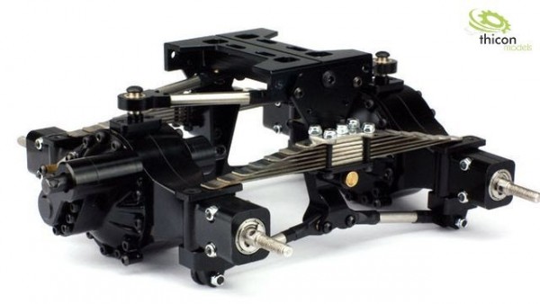 Thicon 50006 1:14 pendulum rear suspension Alu black for differentials