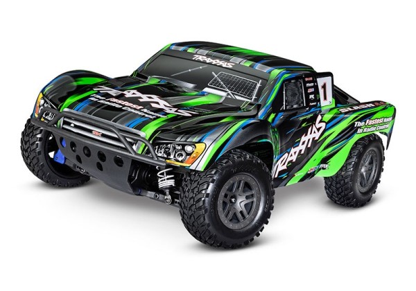 Traxxas 68154-4GRN Slash 4x4 green 1/10 Short-Course RTR BL-2S Brushless, HD parts, w/o battery/charger
