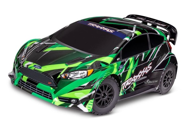 Traxxas 74276-4GRN Ford Fiesta ST green 1/10 Rally VXL RTR Brushless, w/o battery / charger