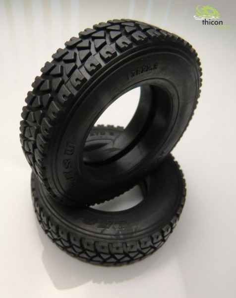 Thicon 60032 1:16 terrain tires narrow 2 pieces
