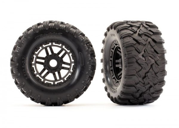 Traxxas 8972 Reifen auf Felge montiert Felge schwarz Maxx All-Terrain Reifen