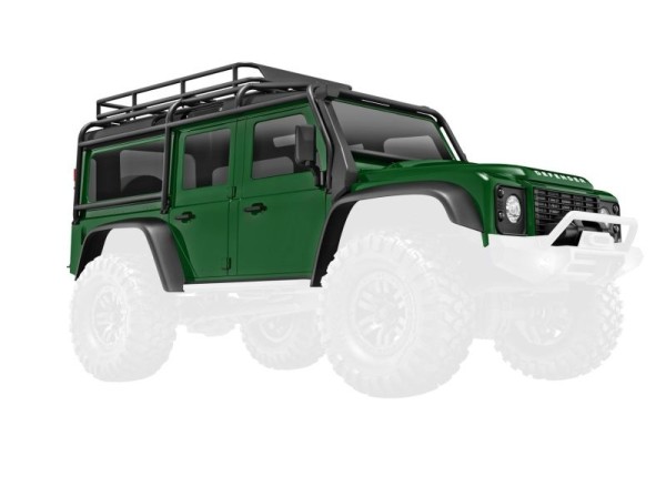 Traxxas 9712-GRN Body, Land Rover® Defender®, complete, green