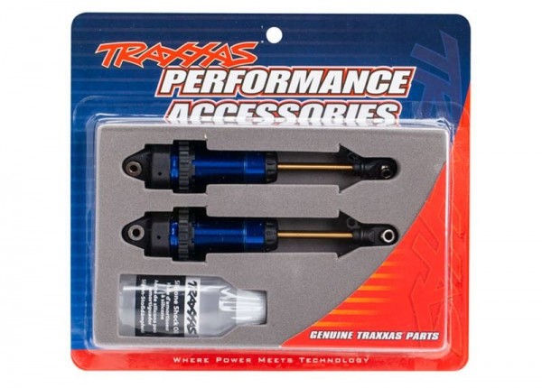 Traxxas 7462 shocks GTR XXL blue, PTFE-coated +TiN shaft
