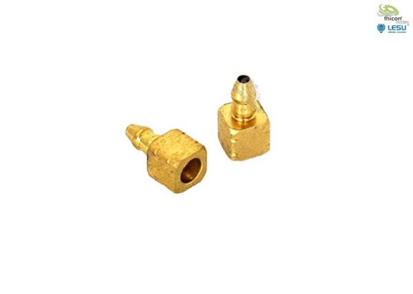 Thicon 56070 Hydraulic solder connection nipple brass straight 1 piece
