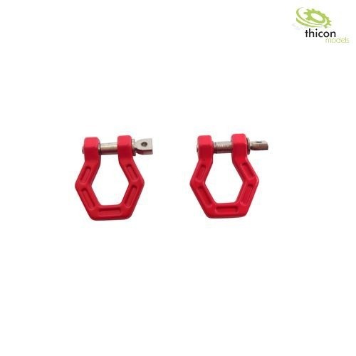 Thicon 20101 Hexagon shackle metal red 2 pieces