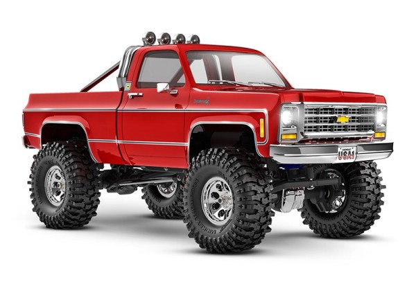 Traxxas 97064-1RED TRX-4M 79 Chevy K10 4x4 lifted red 1/18 Crawler RTR Brushed, w. battery/USB-charger