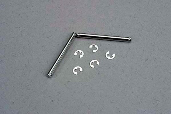 Traxxas 3740 Suspension pins, 2.5x29mm (king pins) w/ e-clips (2) (strengthens caster blocks)
