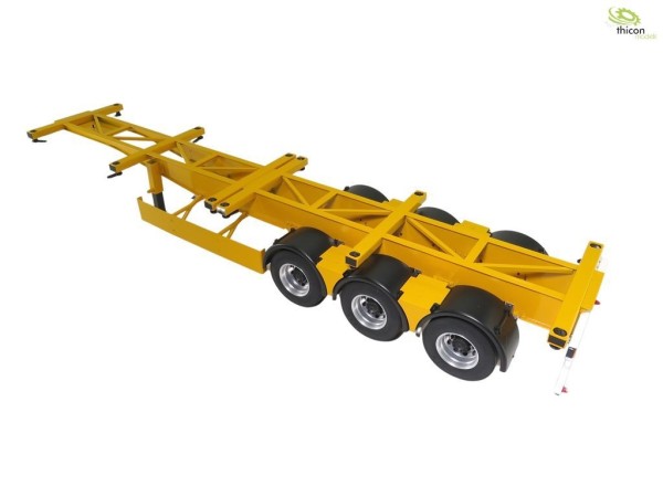 Thicon 52039 1:14 B-double trailer without saddle yellow for container 40ft JXModel