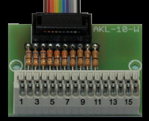 Beier electronic terminal for switching outputs AKL-10-W, with resitors
