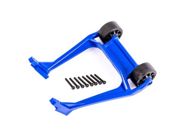 Traxxas 9576X Sledge Wheelie-Bar blau (montiert)