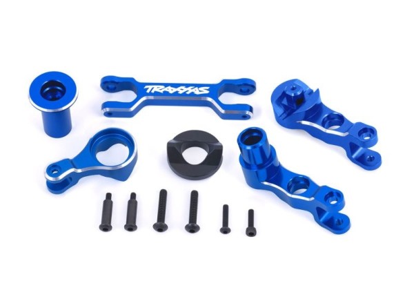 Traxxas 7746-BLUE Aluminum Bellcrank Assembly, blue, for X-MAXX