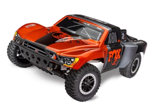 Traxxas 58076-74FOX Slash VXL FOX BL 2.4GHz +TSM ohne Akku/Lader 1/10 2WD Short Course Racing Truck